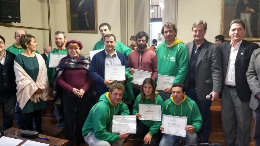 El Concejo Deliberante de Tandil distinguió a varios palistas del CNF