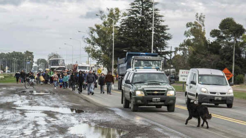 El movimiento de Griselda Altamirano comenzó la marcha de 300 kilómetros