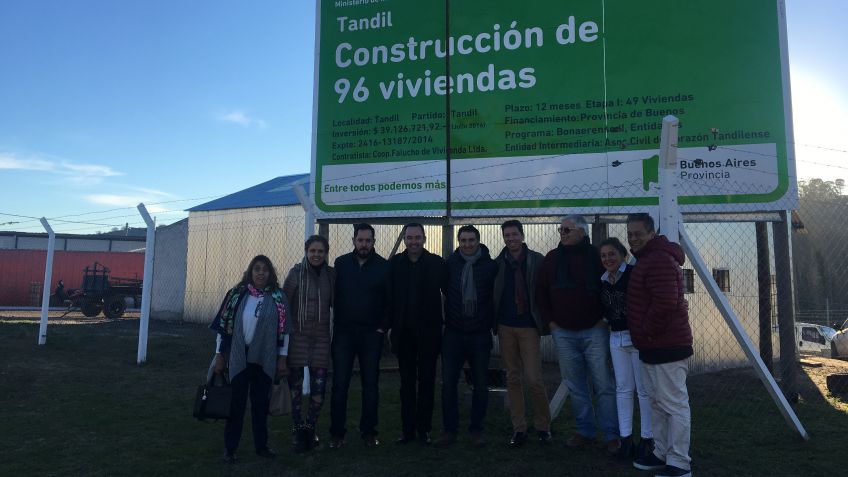 Santamarina, Fiorini y De León Prandi recorrieron las obras de Tandil