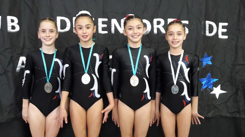 Excelente labor de las gimnastas de Ferro en el segundo provincial del nivel C1 y C3