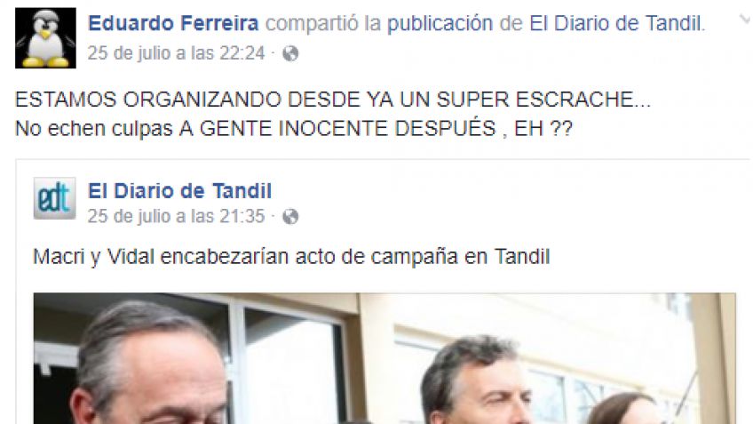 Ante la llegada de Macri y Vidal, temen por un nuevo escrache