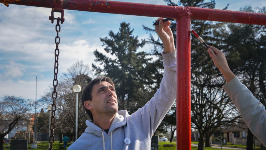 Unidad Ciudadana realizó mejoras en la Plaza Eva Perón