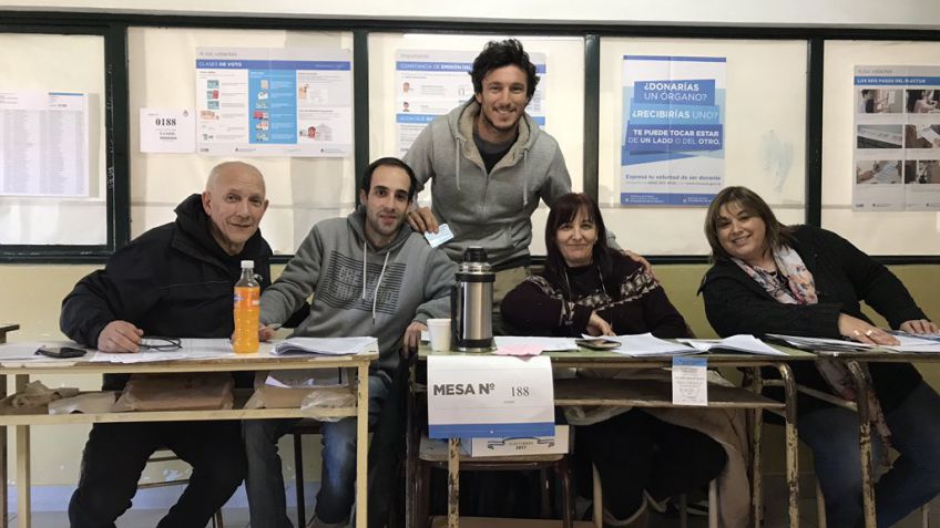 Pico Mónaco también votó en Tandil 