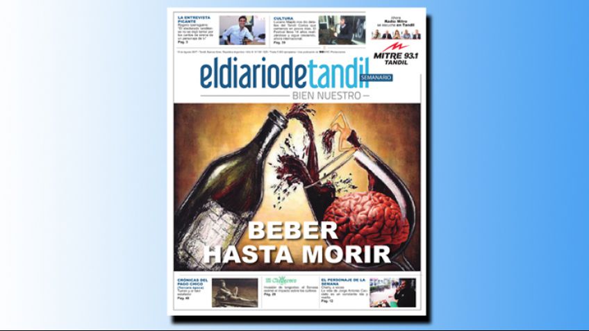 "Beber hasta morir", la tapa del Semanario