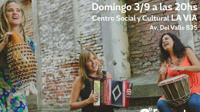 Fulanas Trío se presentará en La Vía en el marco del Encuentro Regional de Mujeres