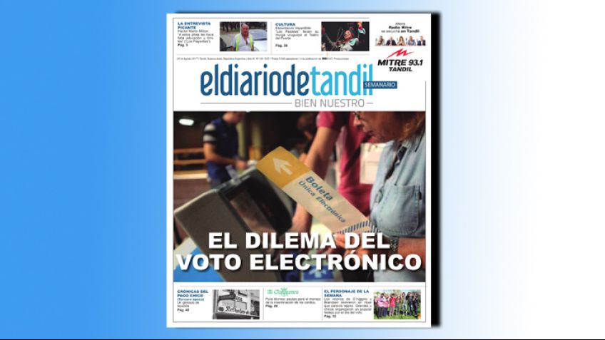 "El dilema del voto electrónico", la tapa del  Semanario