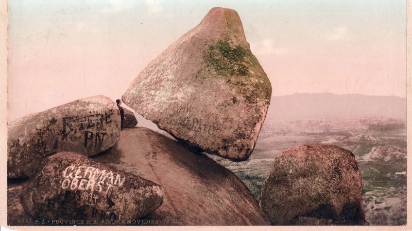 La Piedra Movediza y la grieta en 1912