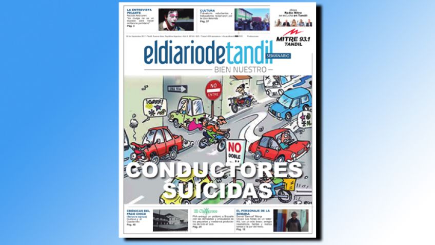 "Conductores suicidas", la tapa del Semanario