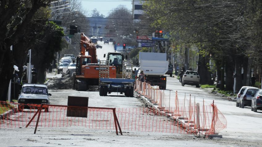 Avanza la repavimentación de Bolívar y Avellaneda