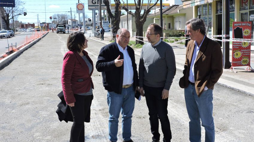 El Secretario General de Provincia recorrió obras en nuestra ciudad