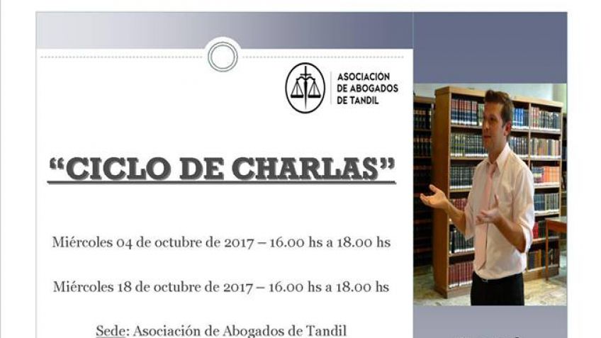 El Dr. Rodrigo Bionda dará un "Ciclo de Charlas" organizado por la Asociación de Abogados