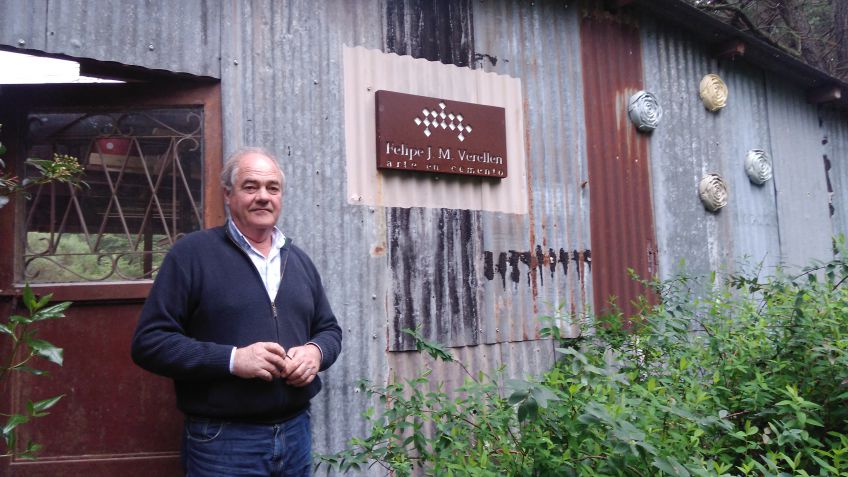 Felipe Verellen, estufas, truchas y el arte más fino en concreto