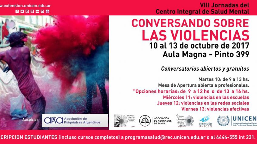 Más de 200 inscriptos para las jornadas sobre las violencias