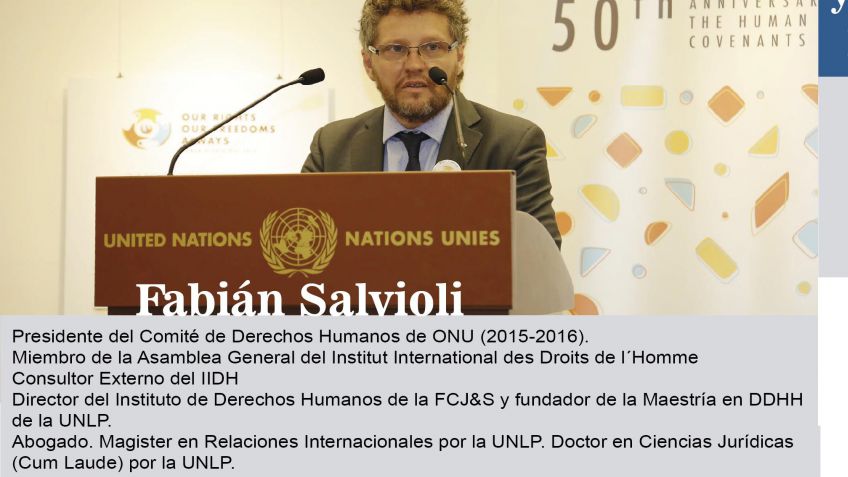 Ex presidente de Comité DDHH de ONU da conferencia en Azul