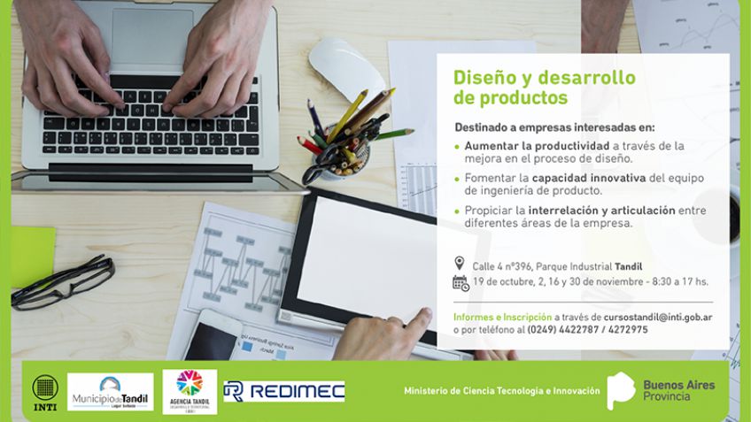 Pymes y emprendedores podrán capacitarse en diseño y desarrollo de productos