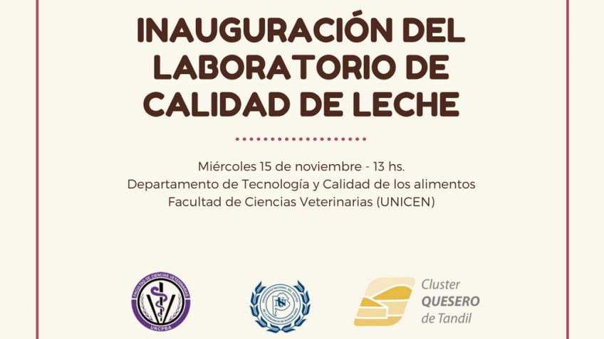Veterinarias y el Cluster Quesero inauguran este miércoles el Laboratorio de Calidad de Leche