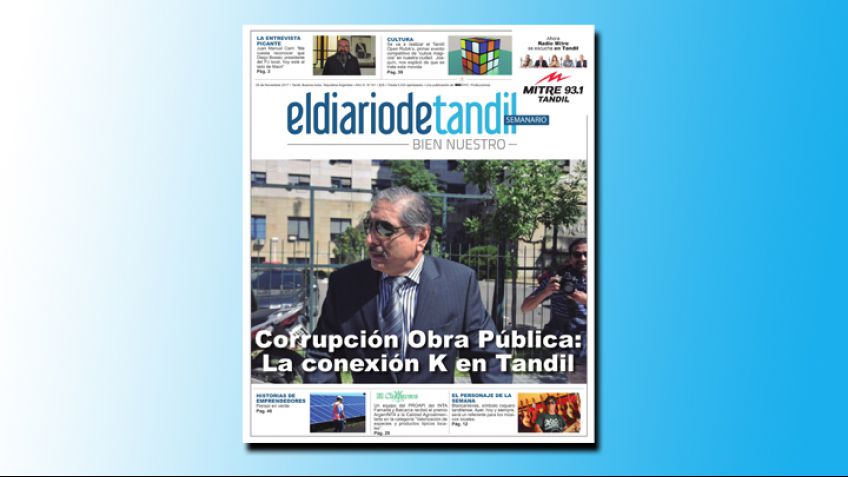 "Corrupción Obra Pública: La conexión K en Tandil", la tapa del Semanario