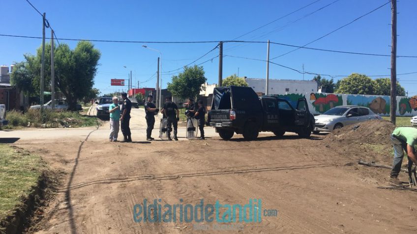 Importante despliegue policial para desalojo de terrenos en La Movediza