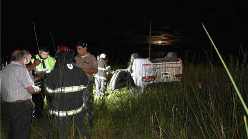 Tandilense protagonizó despiste y vuelco: sin lesiones de gravedad