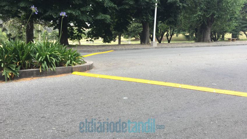 Ante los desmanes, instalaron reductores de velocidad en la diagonal Illia