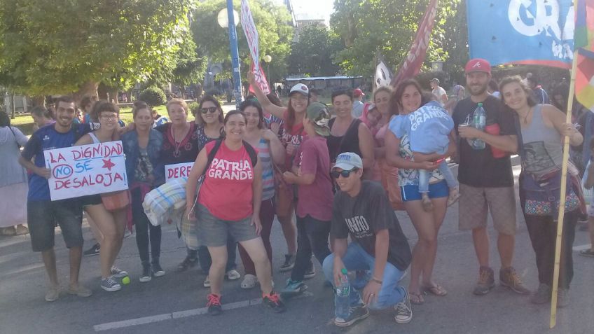 Patria Grande Tandil participó de la Caravana por la tierra y la vivienda en Mar del Plata