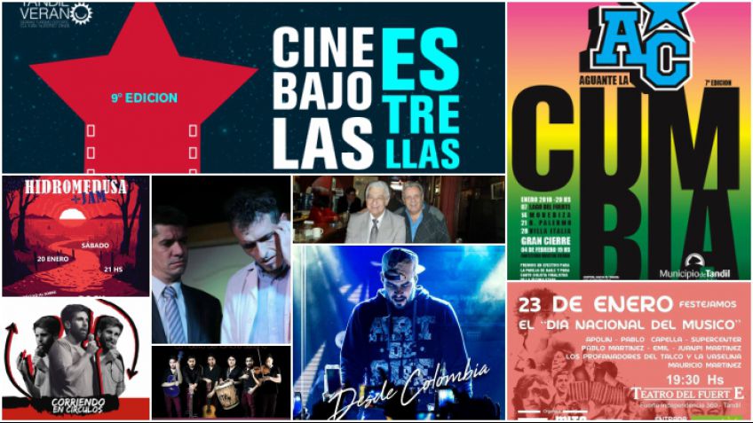 La agenda de espectáculos para el fin de semana