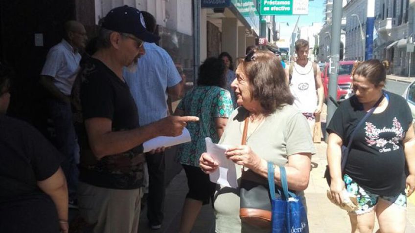 Jubilados del Banco Provincia se manifestaron contra la caja jubilatoria
