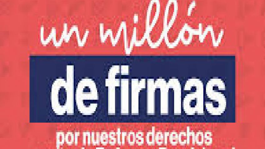 "Un millón de firmas contra la reforma previsional"