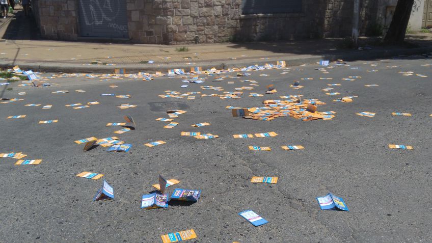 Papeles en el viento
