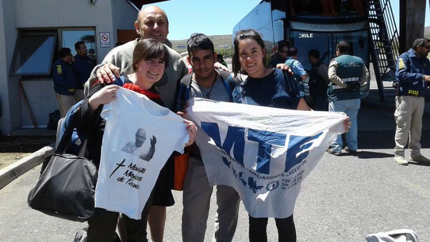 Tandilenses de la CTEP viajaron a la misa del papa Francisco en Chile