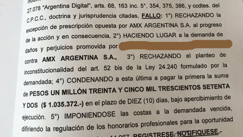 Claro deberá pagar un millón de pesos por reclamo de Tandil