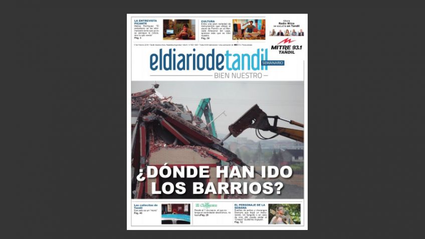 ¿Dónde han ido los barrios?, la tapa del semanario