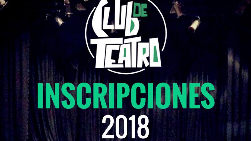 Comienzan las inscripciones a los talleres del Club de Teatro