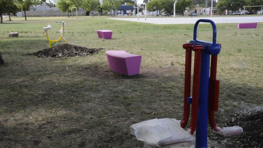 El Municipio avanza con la instalación de juegos saludables 