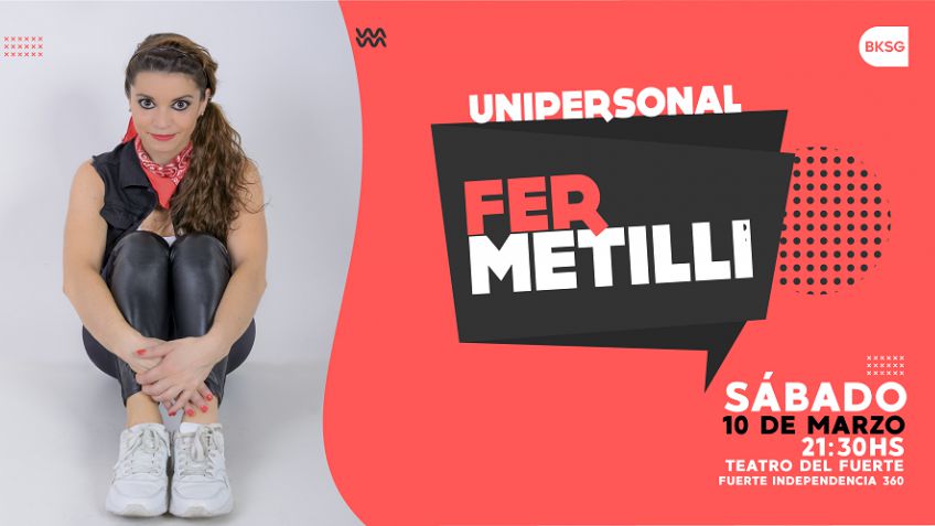 Unipersonal de Fernanda Metilli en el Teatro del Fuerte