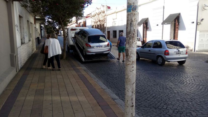Fuerte choque en pleno centro