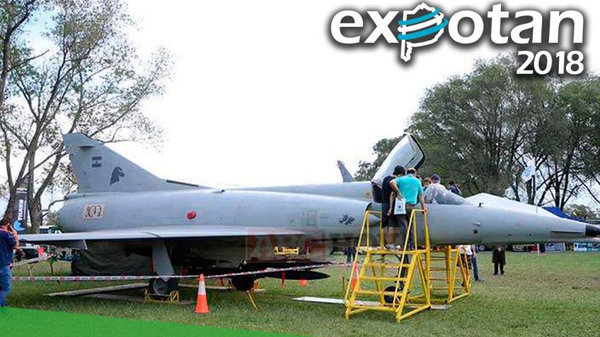 Un Mirage "aterriza" en Expotan