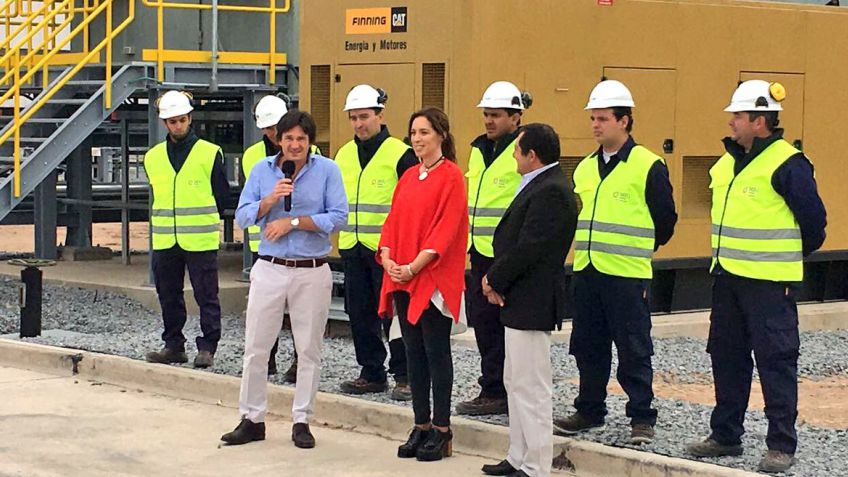 Vidal participó de la inauguración de la termoeléctrica en Barker