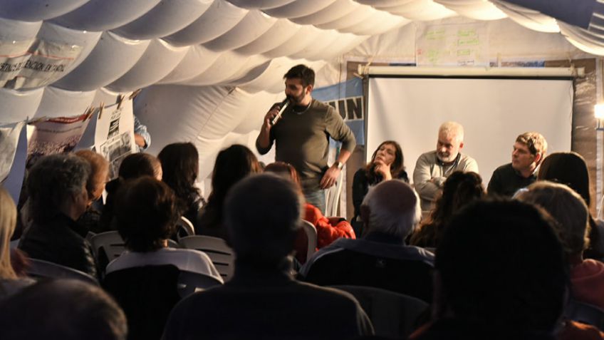 Homenajearon a "Semilla" Ramírez en la Carpa de la Memoria
