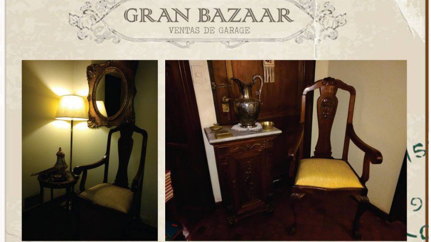 Venta de distinguidos muebles y objetos de decoración