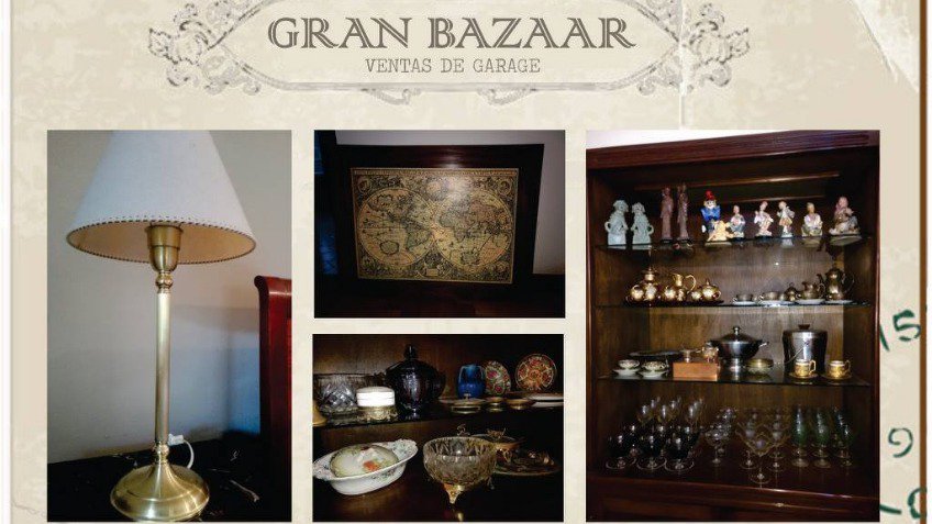 Venta de distinguidos muebles y objetos de decoración