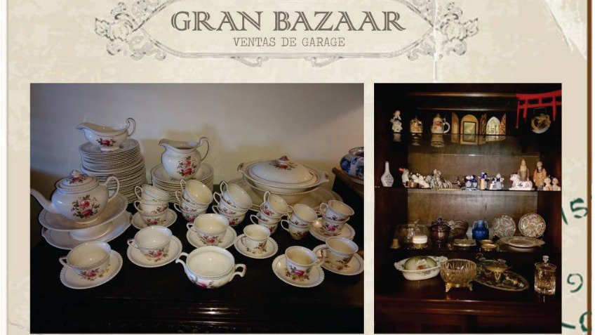 Venta de distinguidos muebles y objetos de decoración