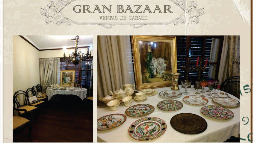Venta de distinguidos muebles y objetos de decoración