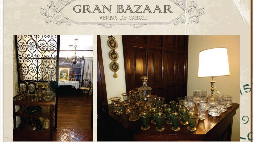 Venta de distinguidos muebles y objetos de decoración