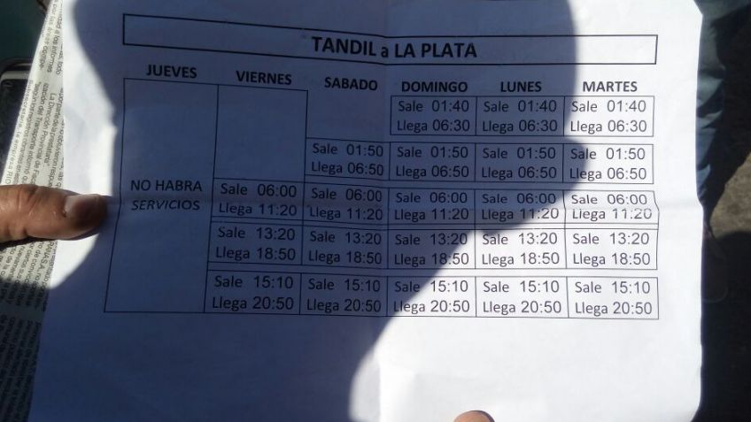 Así son los horarios para viajar a La Plata
