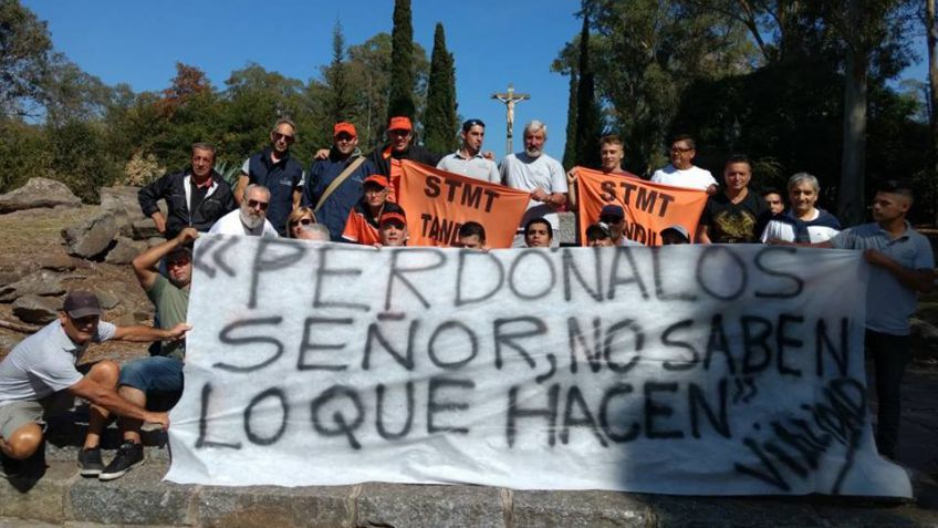 Con tinte religioso, Municipales anticiparon el paro en Vialidad