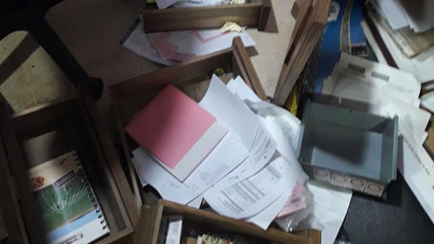 Quedó registrado por las cámaras cuando robaba una inmobiliaria