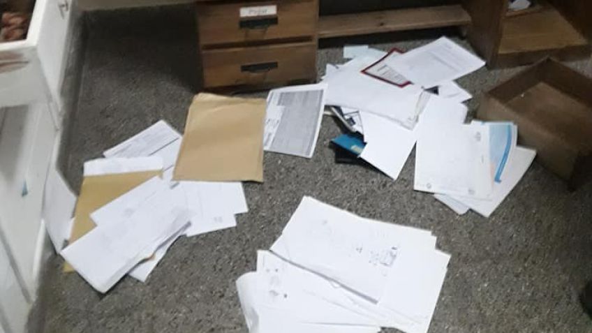 Quedó registrado por las cámaras cuando robaba una inmobiliaria