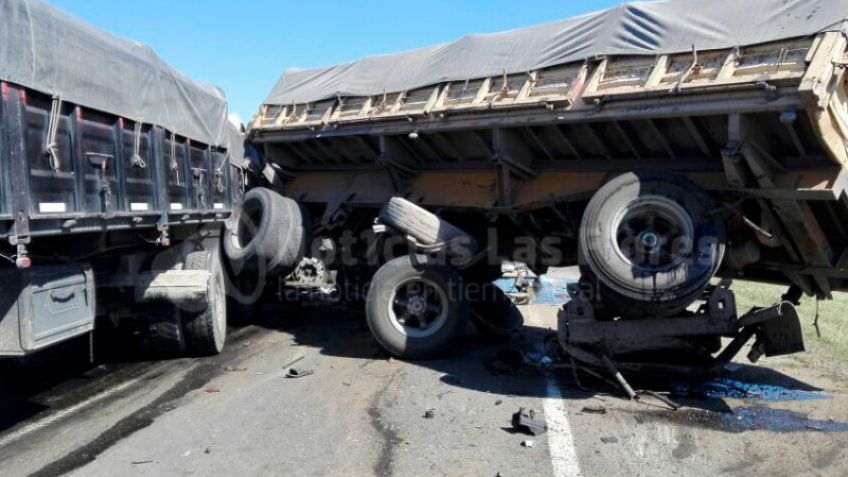 Camión tandilense protagonizó cuádruple choque en Ruta 3