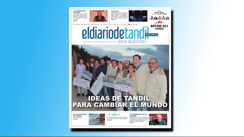 "Ideas de Tandil para cambiar el mundo", la tapa del Semanario